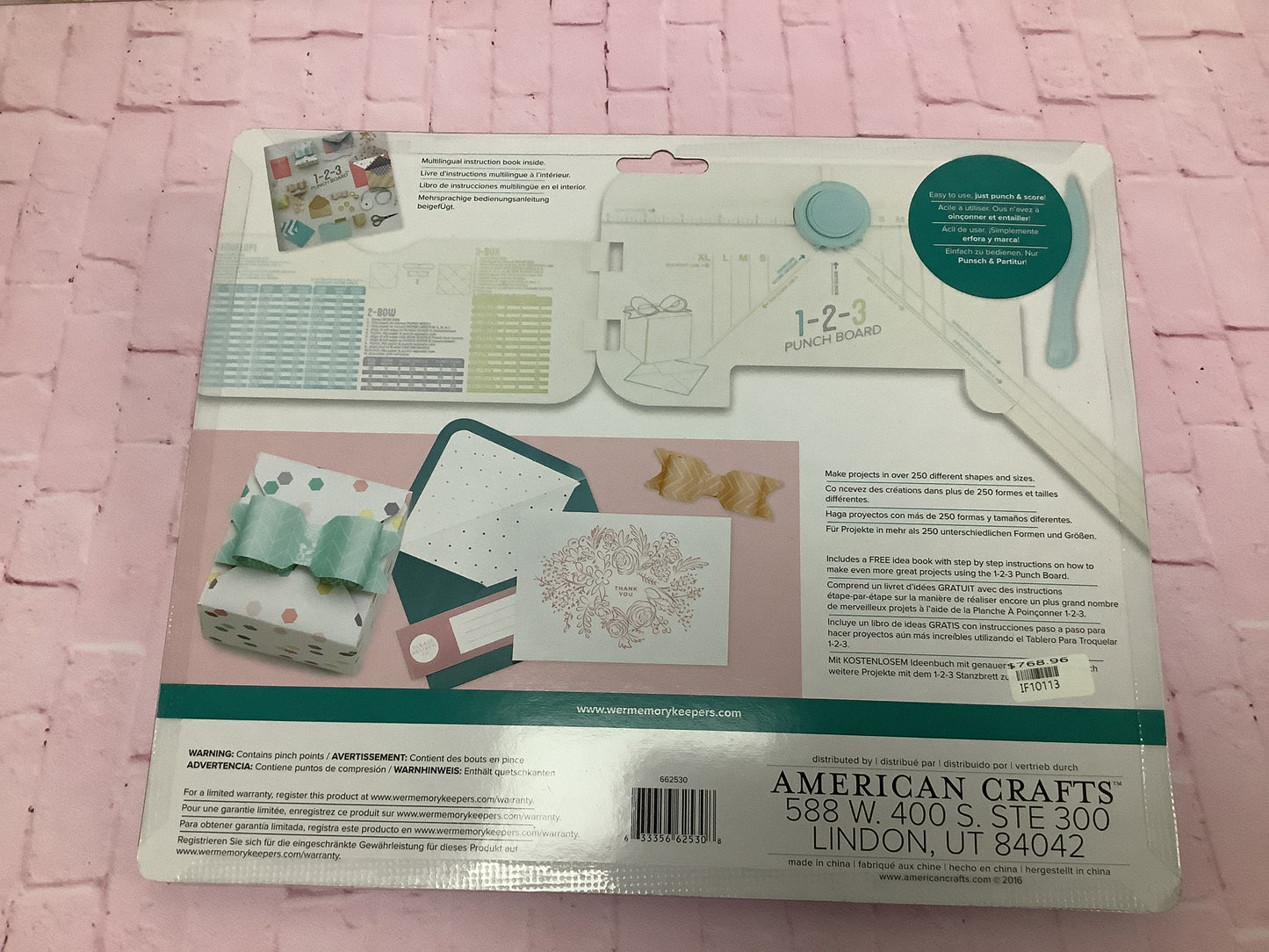 Tabla Punch Board 123 We Are