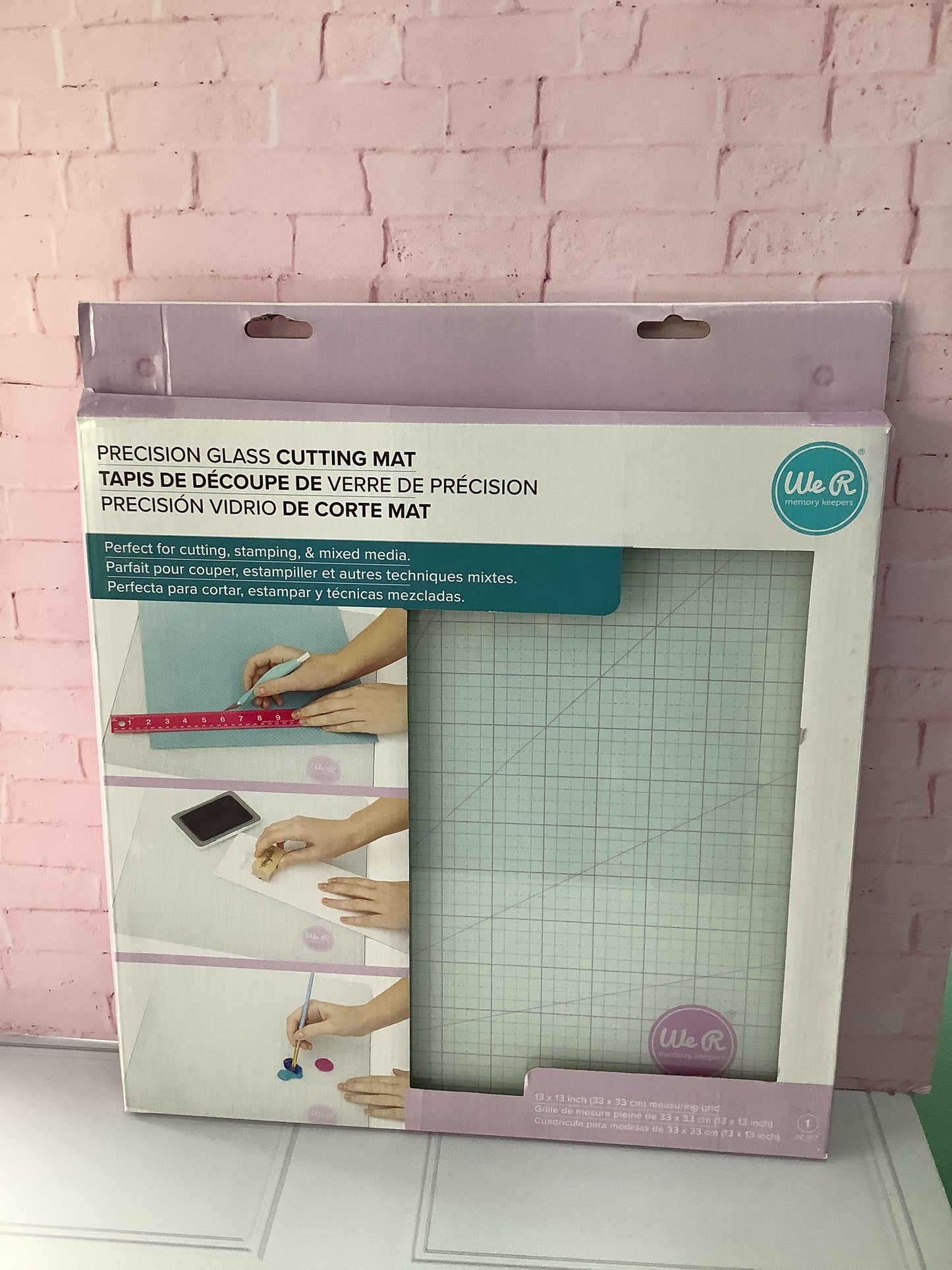 TAPETE DE CORTE DE VIDRIO LILA WeR