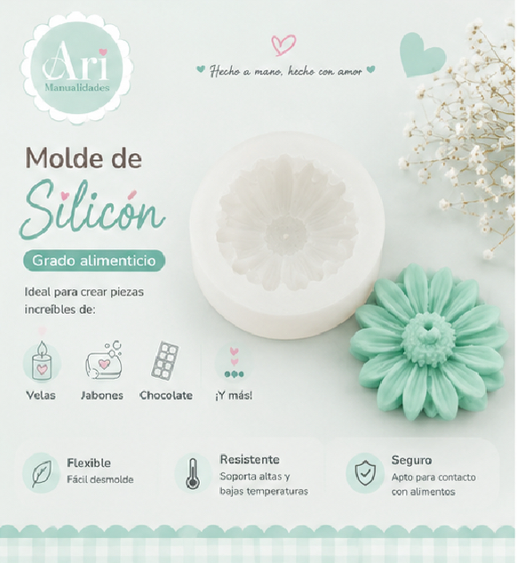 MOLDES PARA VELAS, JABONES, ETC.