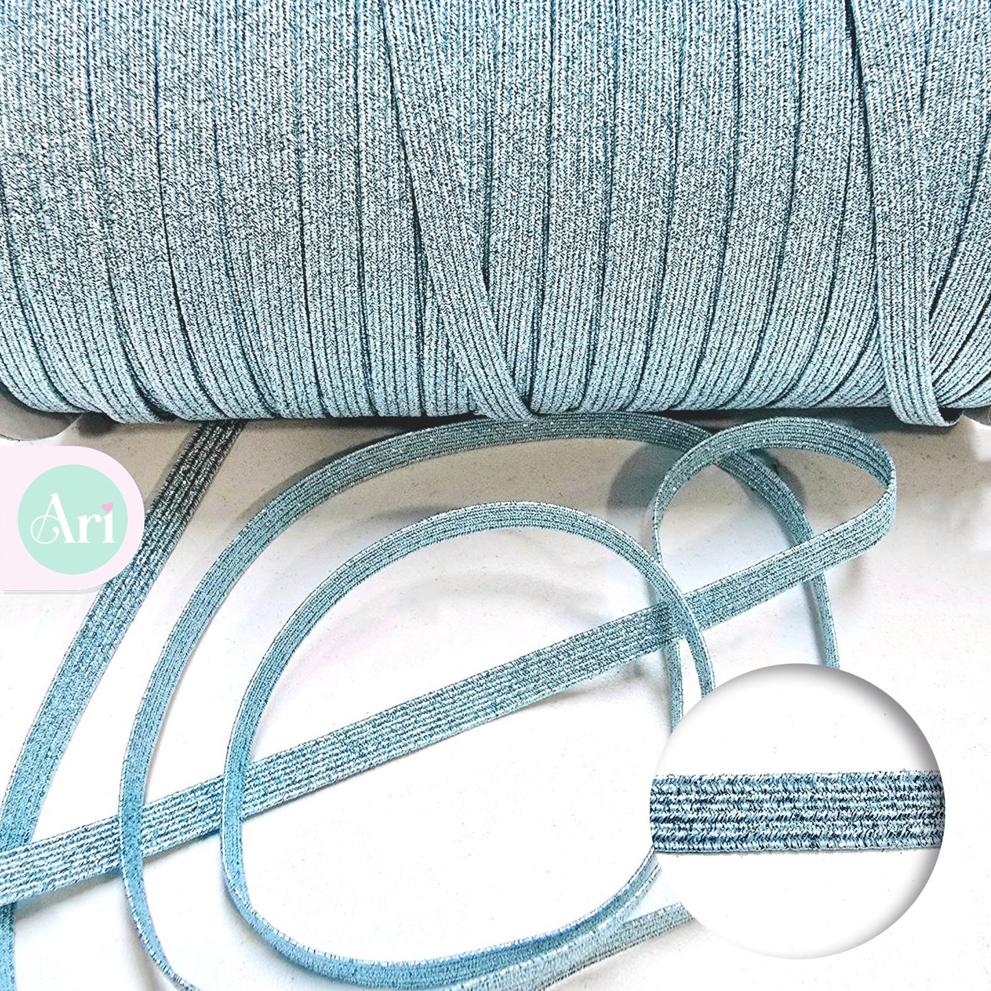 ELASTICO PLANO GLITTER