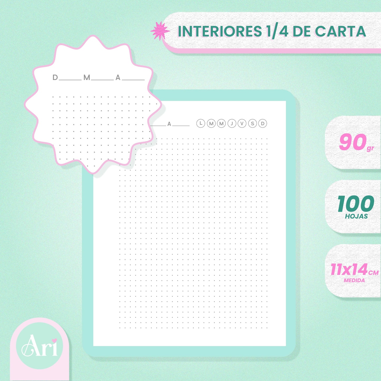 INTERIOR 1/4 DE CARTA