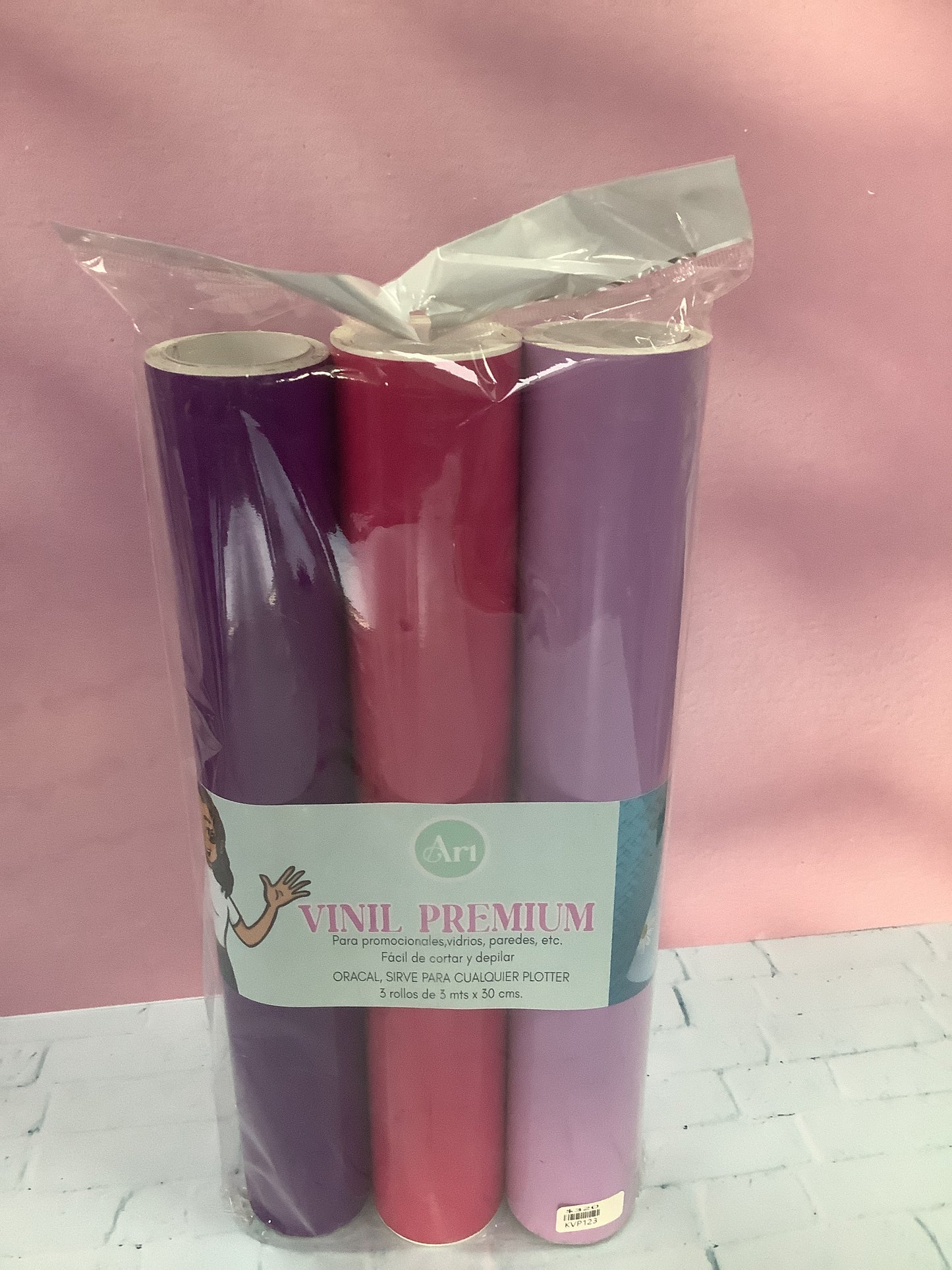 KIT 3 ROLLOS VINIL PREMIUM
