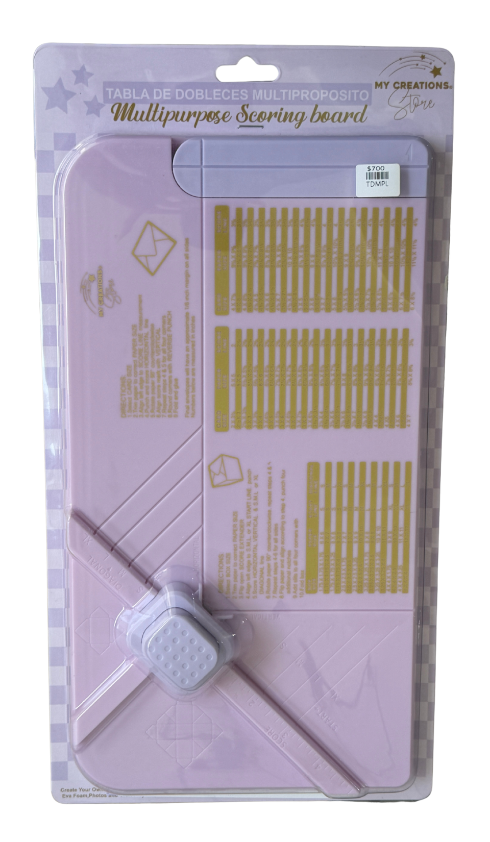 TABLA DE DOBLECES MULTIPROPOSITO