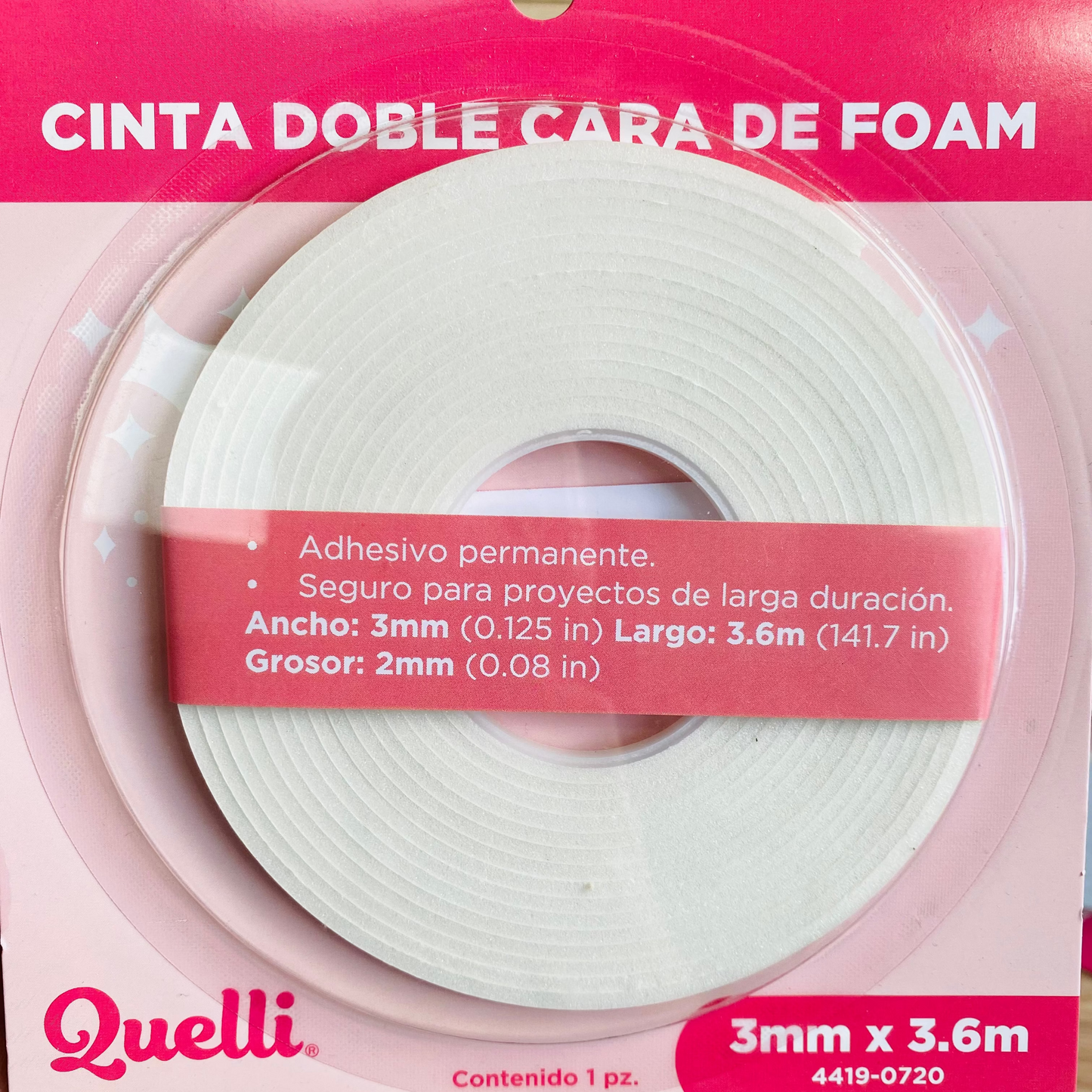 CINTA DOBLE CARA DE FOAM