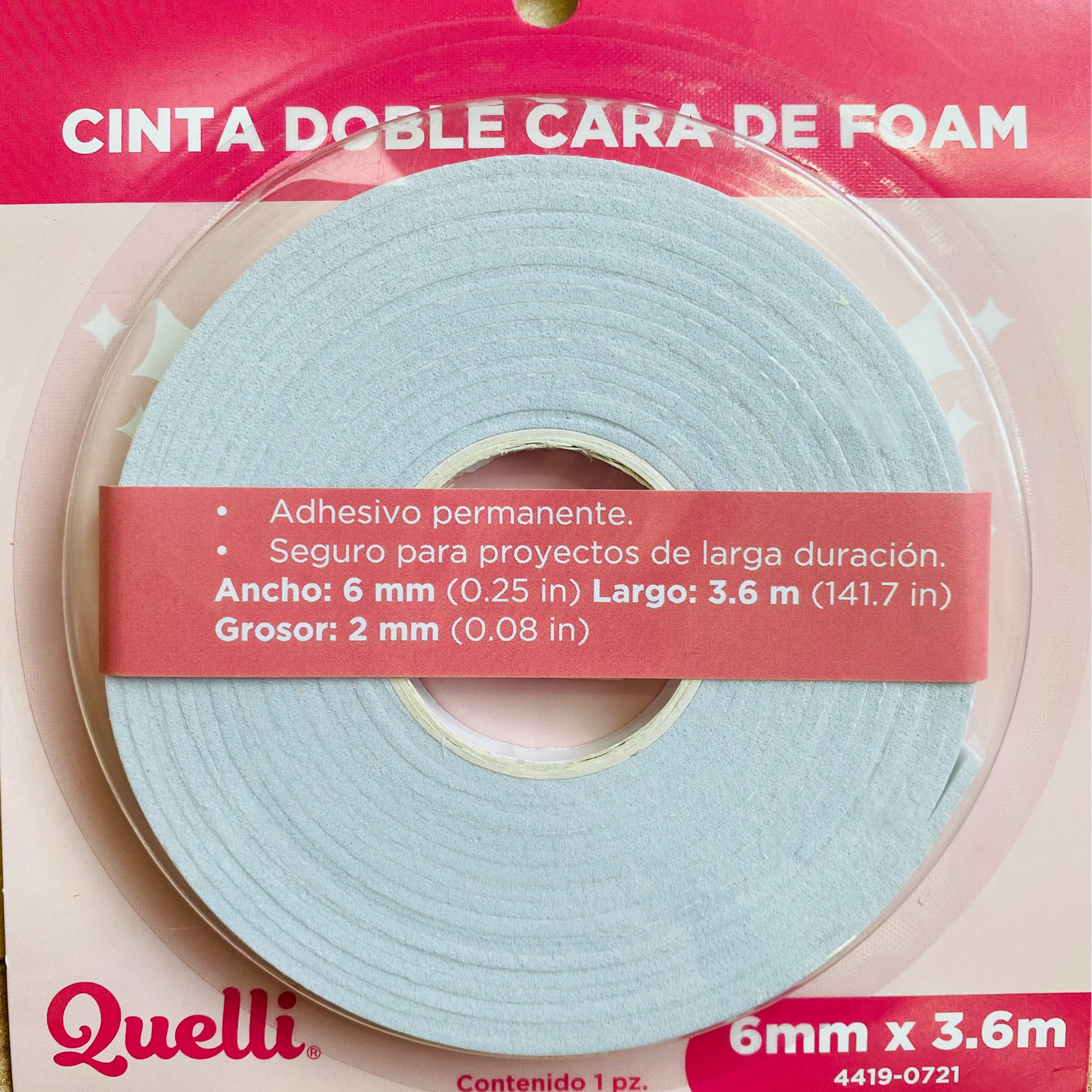 CINTA DOBLE CARA DE FOAM