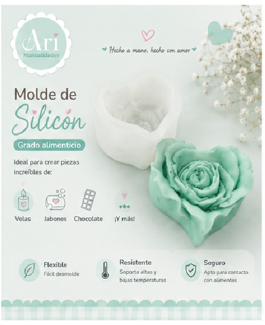 MOLDES PARA VELAS, JABONES, ETC.