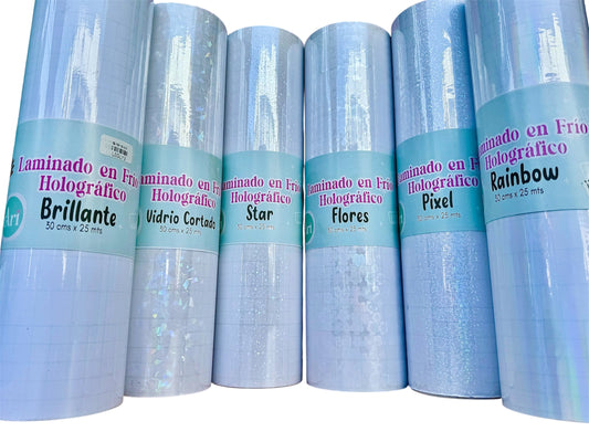 LAMINADO EN FRIO HOLOGRAFICO 30X25MTS