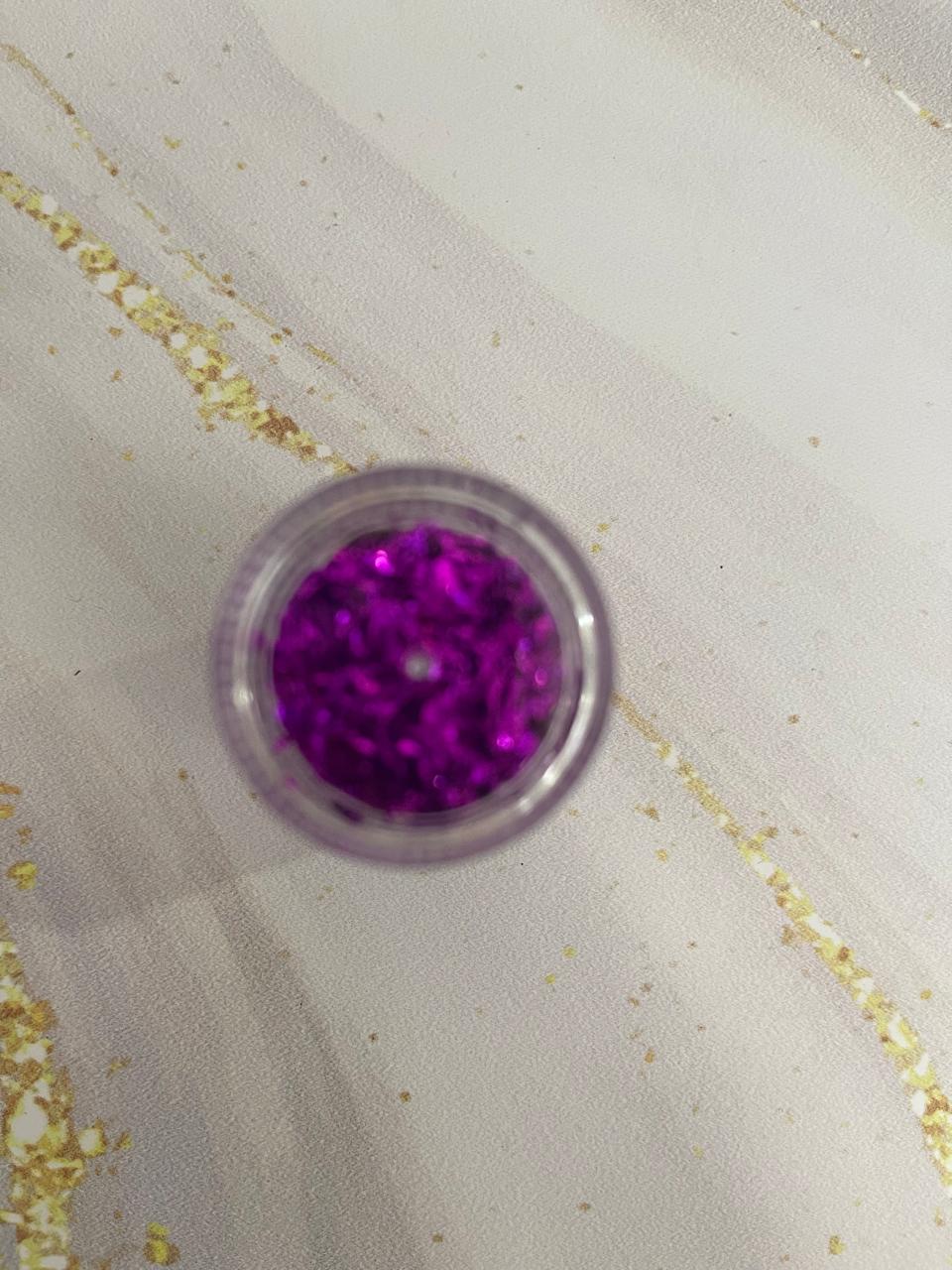 TORRE GLITTER PEQUEÑA MORADA